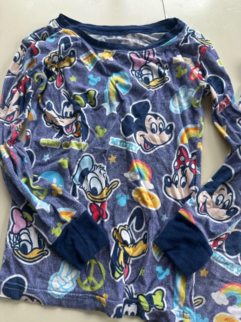Little Sleepies two piece Disney Mickey pajama set size 3T - Picture 3 of 5